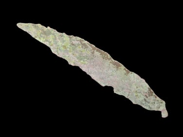 4 5/8" Copper Tang Knife, Vilas County Wisconsin. Nice Example with Great Original Patina. Old