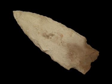 3" Hardin, Paulding County Ohio, Found along the Auglaize River. Nice Heavily Patinated Example,