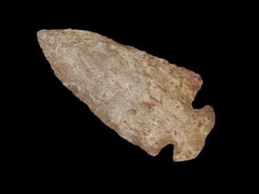 Nice 3" Dovetail, Butler County Kentucky, Colorful Mottled Red, Tan, & Grey Fort Payne Chert. Thin &