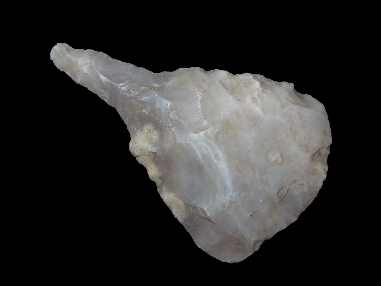 Highly Translucent  3" Paddle Drill, Uvalde County Texas. Heavily Patinated Example, Well Flaked out (1 of 4)