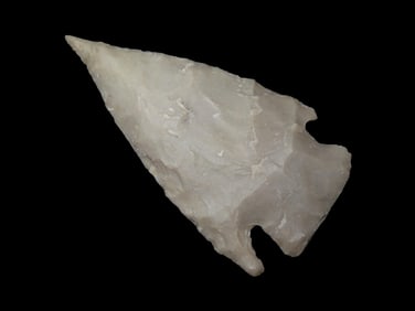 2 5/8" Needle Tip Castroville, Bandera County Texas. Very Thin & Well Flaked Example, Indian