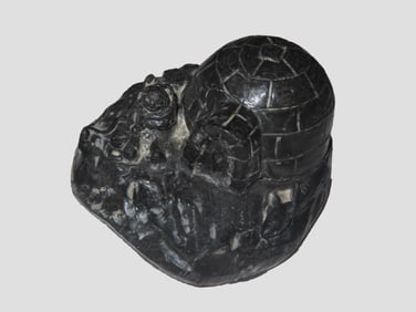Alaskan Eskimo Inuit Igloo, Nicely Designed Example, "A Wolf Original" Resin Molded Sculpture
