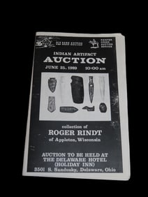 1989 Roger Rindt (Wisconsin) Indian Artifact Collection Auction Catalog, Old Barn/Painter Creek