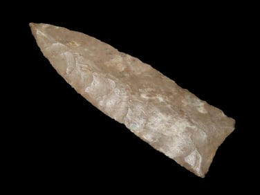 Incredible 3 1/4" Plainview, Christian County Kentucky, Motley COA. Very thin & Very Well Flaked