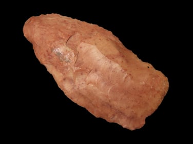 2 1/4" Paleo Fluted Clovis Knife, Wayne County Tennessee. Double Flutes run well past Half Way on