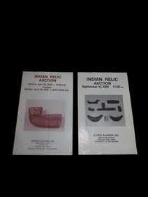 Pair of Old Garth's Auction Catalogs 1989-1990, Including the collections of Virgil Doughty, Bill
