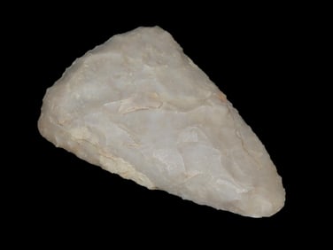 3 1/8" Clear Fork Gouge / Flint Celt / Scraper, Uvalde County Texas, Great Flaking and Nice Form,