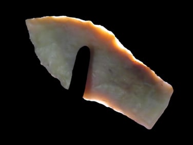 2 3/16" Hell Gap, Jasper County Iowa, Motley COA. Ex Jerry Dickey. Beautiful Semi Translucent