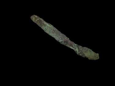 3 1/4" Copper Awl, Vilas County Wisconsin. Nice Example with Great Original Patina. Old Copper
