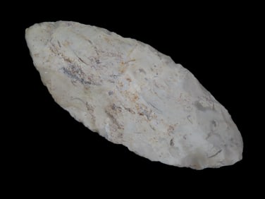 3 3/4" Early Ovoid Knife, St Charles County Missouri. Nice Well Flaked Example with great patina