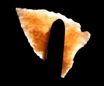 Amazing Knife River Flint Swift Current Fishtail, Grant County North Dakota, Highly Translucent,