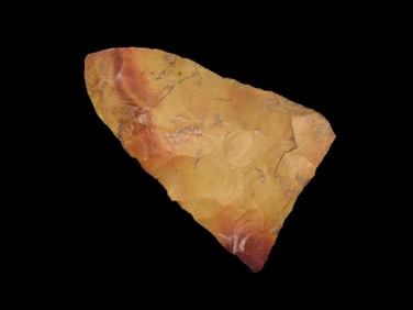 Rare Paleo Era Jeff, Wayne County Tennessee. Colorful Red & Tan Jasper. Hard Point Type to find