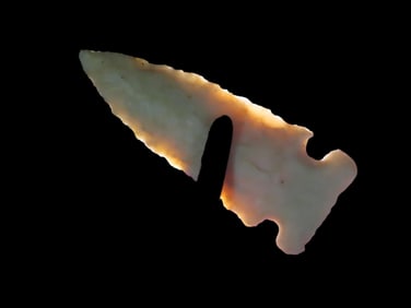 Amazing 2 1/4" Big Sandy, Hamilton County Ohio< Semi Translucent & Very Well Flaked Example