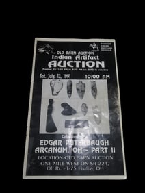 1991 Edgar Puterbaugh (ohio) Indian Artifact Collection Auction Catalog Part 2, Old Barn/Painter