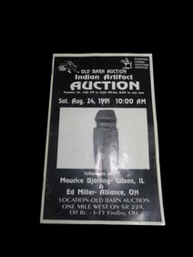 1991 Maurice Bjorling (Illinois) Indian Artifact Collection Auction Catalog, Old Barn/Painter Creek