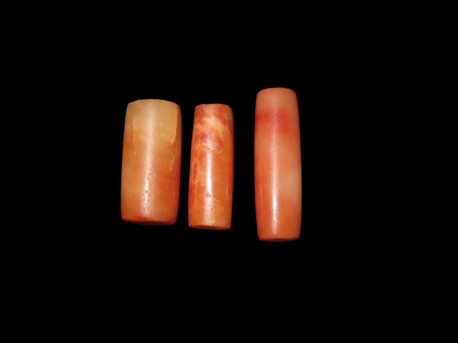 Beautiful Group of Translucent Carnelian Agate Tairona Culture Beads, Amazing Polish, Impeccable: Beautiful Group of Translucent Carnelian Agate Tairona Culture Beads, Amazing Polish, Impeccable Quality. Bi-Conically Drilled from each end.