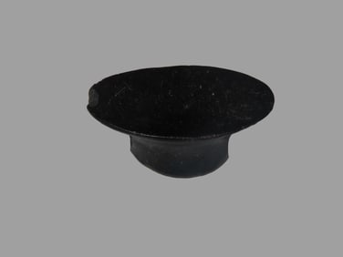 Rare Aztec Polished Obsidian Labret / Lip Plug, central Mexico. Great example.