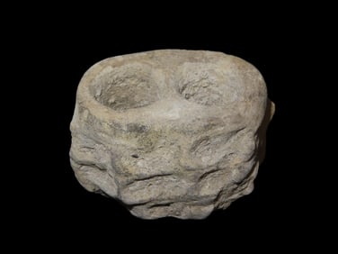 Nice Pre-Columbian Double Chamber Poison Pot. Very Well Made example. Pottery Container, Vessel.