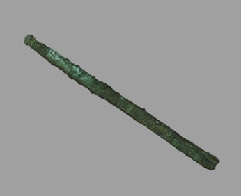 4" Copper Chisel, Peru, Great Colorful Patina, Nice Example