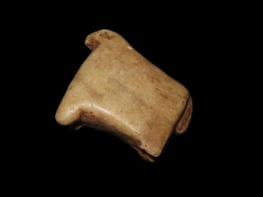 Pre-Columbian Stone Canopa Llama Effigy from Peru, Nicely Detailed w/ Carved Eyes, Mouth, Legs &
