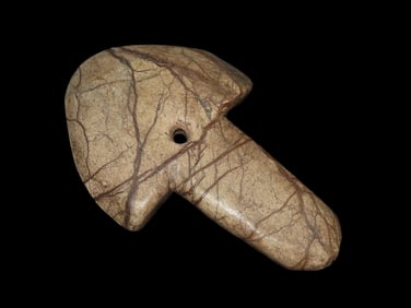 Incredible 6 1/2" Pre-Columbian Tairona Drilled Stone Axe Head / Pendant. Columbia. Circa 800-1500