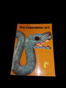 PRE-COLUMBIAN ART, HARDBACK, FULL OF LOTS OF PICS & INFO ON STONE, JADE, GOLD, & POTTERY ARTIFACTS