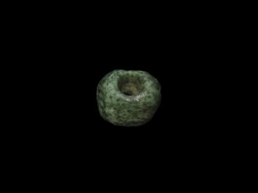 Beautiful Pre Columbian Mezcala Jade / Jadeite Earspool / Pendant, Drilled Stone Bead, Mexico.