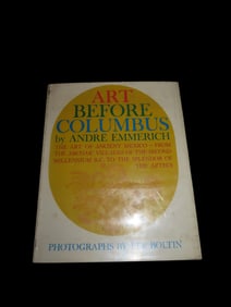 ART BEFORE COLUMBUS, THE ART OF ANCIENT MEXICO, 256 PAGES. 1963. THIS BOOK COVERS MORE CULTURES THAN