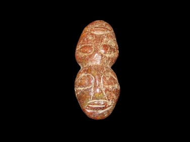 Nice Antique Chinese Hongshan Culture Jade Effigy Pendant, Handmade Example.