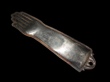Large 6 1/2" Colonial Silver Milagro Pendant, Circa 1800's-early 1900's. Early Mexican / Spanish Era