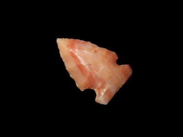 Colorful Ohio Flint Ridge Bird Point, Ross County Ohio. Indian Arrowhead, Artifact, Spear