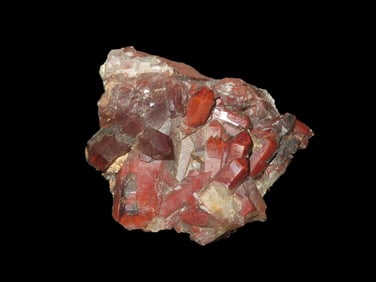 Beautiful Large 4" x 3 3/4" Red Quartz Crystal Cluster, Great Display Specimen.