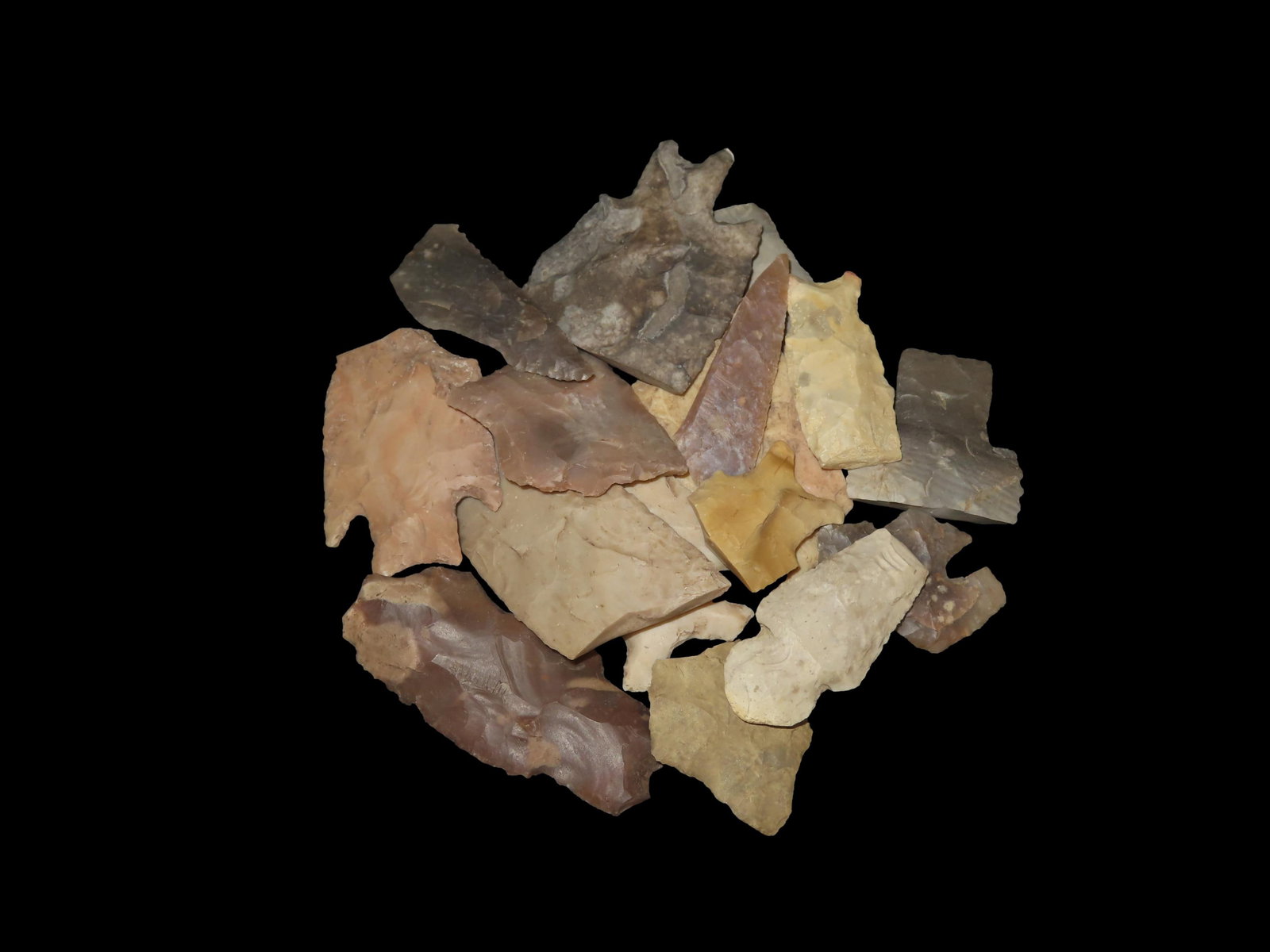 Amazing Lot of Texas Heartbreaker Arrowheads, Indian Artifacts, Spears, Knives, Blades. (1 of 5)