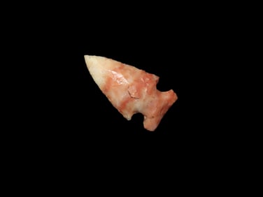 Colorful Ohio Flint Ridge Bird Point, Ross County Ohio. Indian Arrowhead, Artifact, Spear