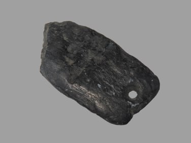 Drilled Stone Pendant, Columbia River Area, Oregon. Nice Old Example with Heavy Patina