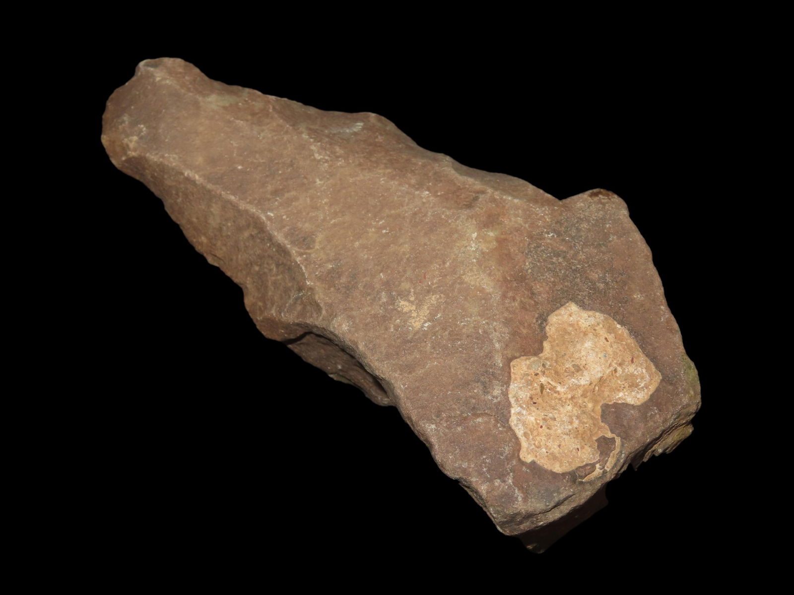 7" Long European Acheulean Neolithic Hand Axe, 150k-250k Years Old, Homo Erectus Stone Age Early Man: 7" Long European Acheulean Neolithic Hand Axe, 150k-250k Years Old, Homo Erectus Stone Age Early Man Tool / Weapon
