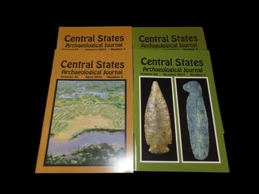 LOT OF 4 CENTRAL STATES ARCHAEOLOGICAL JOURNALS