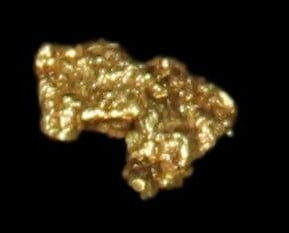 Natural Gold Nugget from Alaska, .35 Grams. Pure Alaskan Solid Gold, Gold Rush