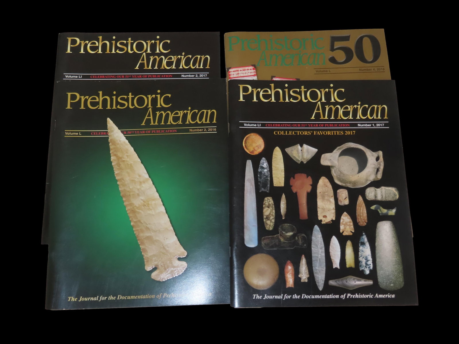LOT OF 4 PREHISTORIC AMERICAN JOURNALS FROM THE 2000'S, TONS OF GREAT PICTURES AND ARTICLES, CLOVIS,: LOT OF 4 PREHISTORIC AMERICAN JOURNALS FROM THE 2000'S, TONS OF GREAT PICTURES AND ARTICLES, CLOVIS, BANNERSTONE, AXE, DOVETAIL, POTTERY