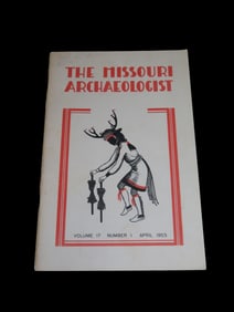 EARLY 1955 MISSOURI ARCHAEOLOGICAL SOCIETY JOURNAL, FIRST EDITION, 44 PAGES FULL OF PICS & INFO,
