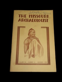 EARLY 1956 MISSOURI ARCHAEOLOGICAL SOCIETY JOURNAL, FIRST EDITION, 56 PAGES FULL OF PICS & INFO,