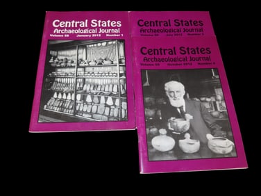 LOT OF CENTRAL STATES JOURNALS FROM 2012 FEATURING FAMOUS OLD TIME COLLECTORS, B.W. STEPHENS, DR