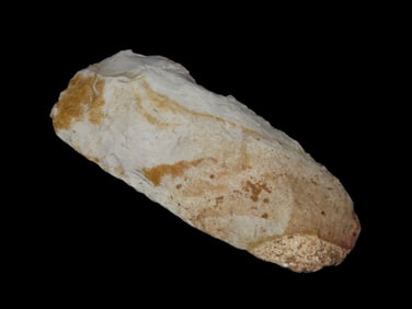 4 1/4" Polished Flint Celt / Spade / Digger. Madison County Illinois. Nice Color, Great Polish, No