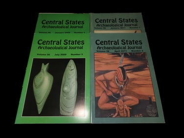 LOT OF 4 CENTRAL STATES ARCHAEOLOGICAL JOURNALS