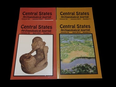 LOT OF 4 CENTRAL STATES ARCHAEOLOGICAL JOURNALS
