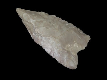 Nice 2 5/8" Early Triangle with Fluting Attempts, Bell County Texas, Ex Dr. Ted Raurk, Ex. Tom