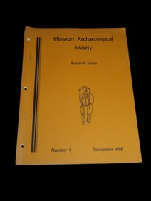 1966 MISSOURI ARCHAEOLOGICAL SOCIETY RESEARCH SERIES, SALVAGE ARCH. AT A MISSISSIPPIAN BURIAL GROUND