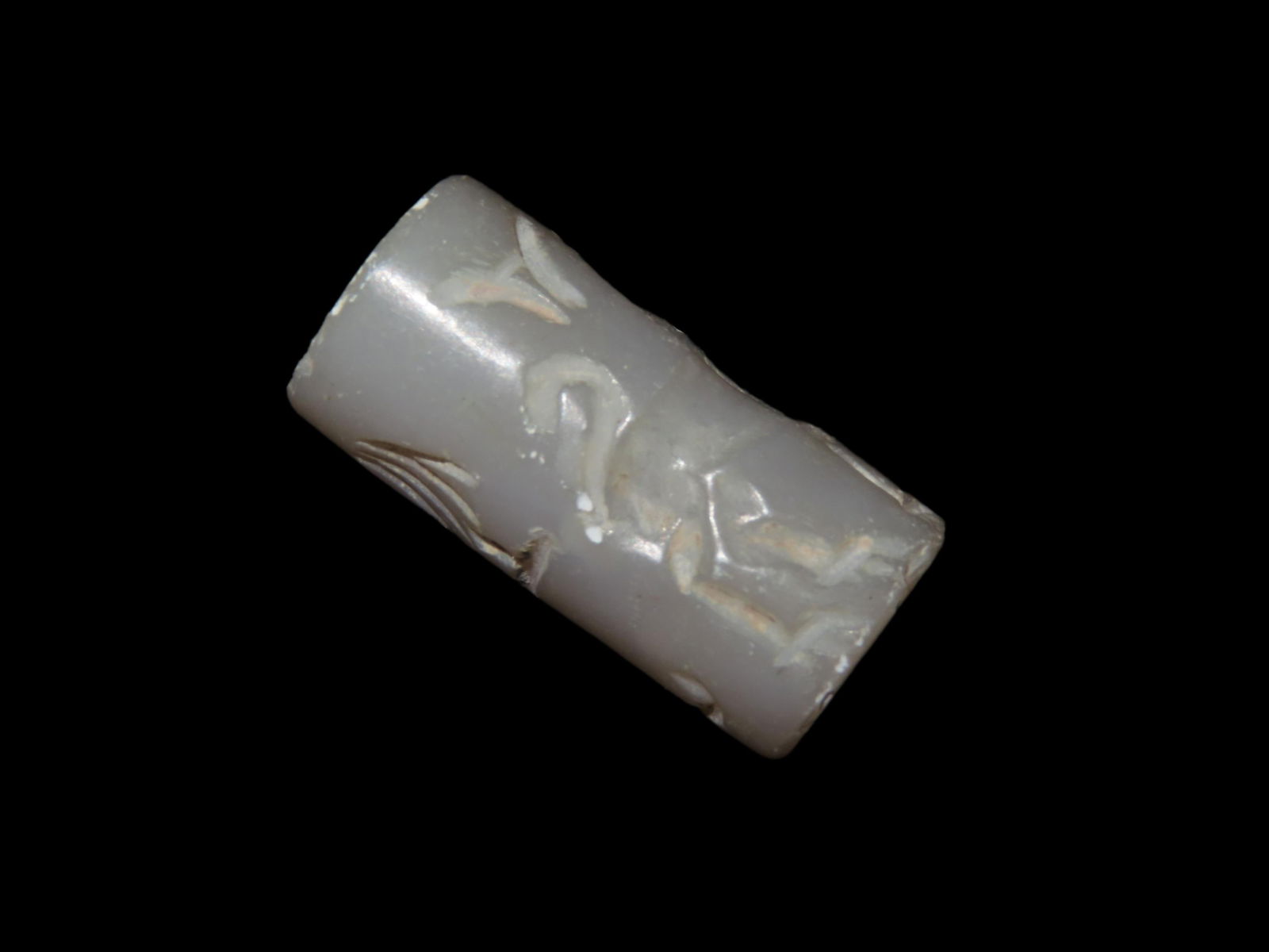 Ancient Roman Viking Engraved Intaglio Seal Bead: Ancient Roman Viking Engraved Intaglio Seal Bead