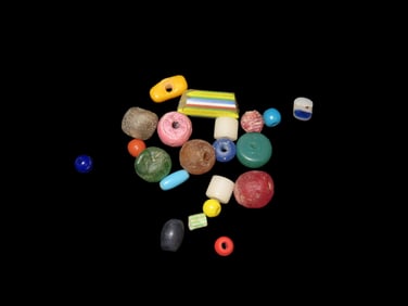 Lot of Colorful Historic Trade Beads from Alabama. All Show great Age & patina