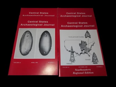 COMPLETE SET OF 1998 CENTRAL STATES ARCHAEOLOGICAL JOURNALS